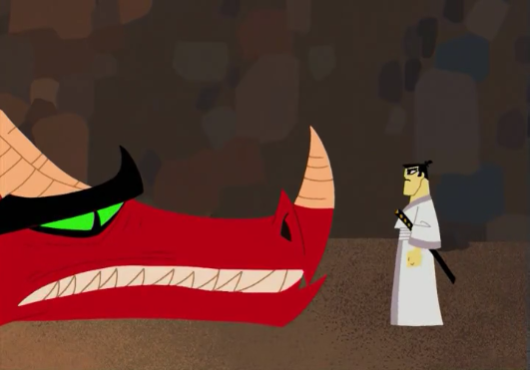 8 серия 2 сезона Самурай Джек Джек и пукающий дракон \ Jack and the Dragon
